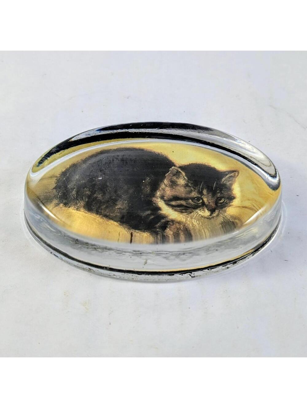 Past Times Paperweight The Parson's Kitten - 4" Oval